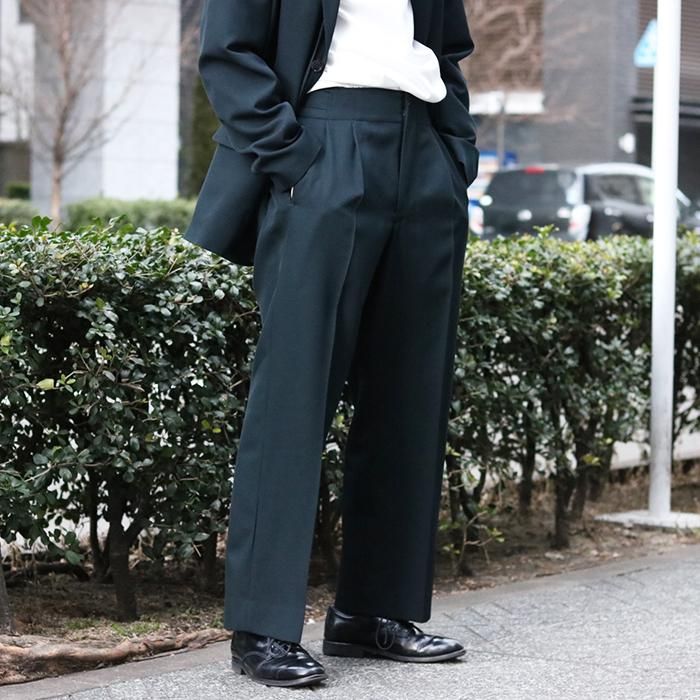 楽ギフ_包装】 YOKE 2TUCK WIDE GURKHA TROUSERS econet.bi