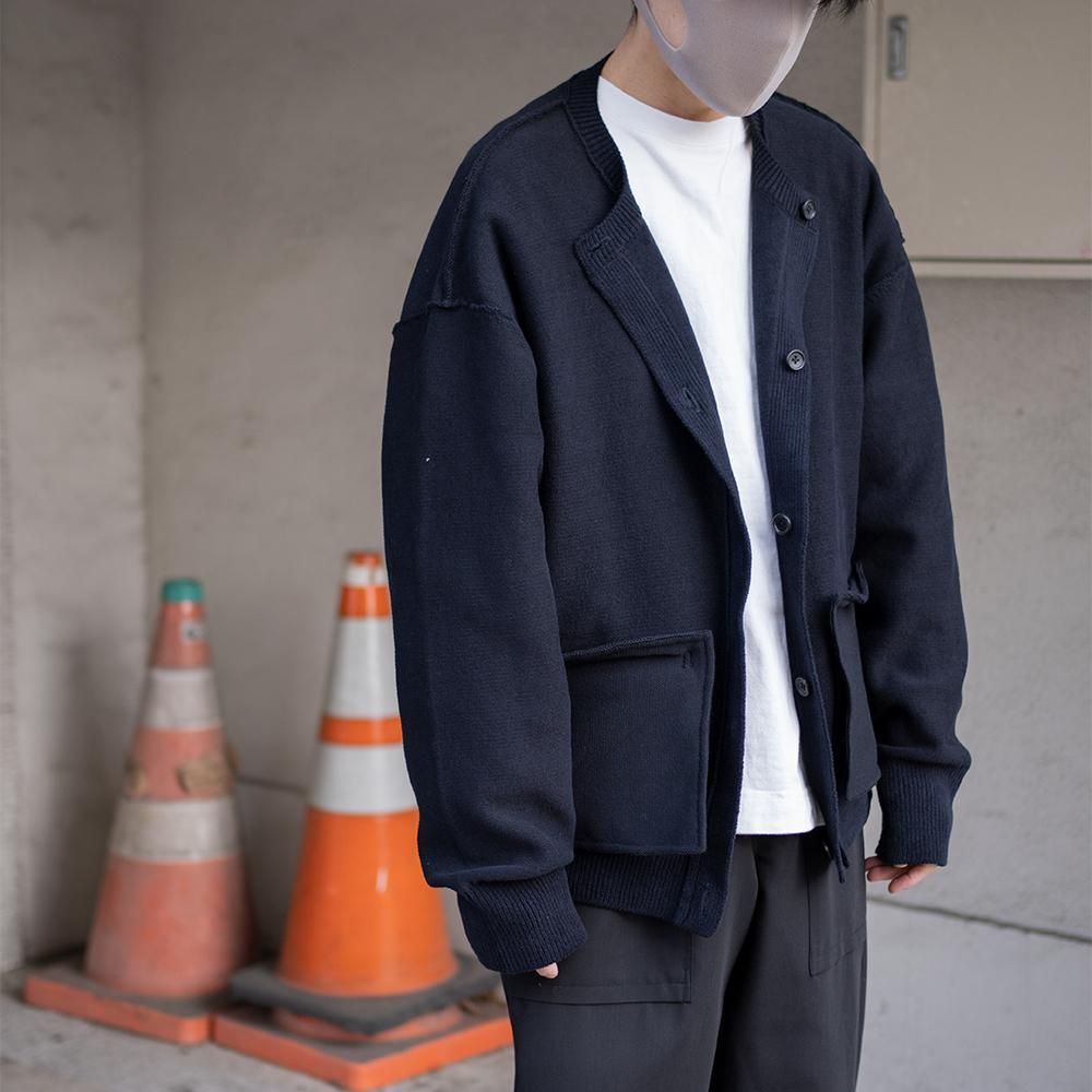 stein 22ss Mole Yarn Insideout Cardigan - カーディガン