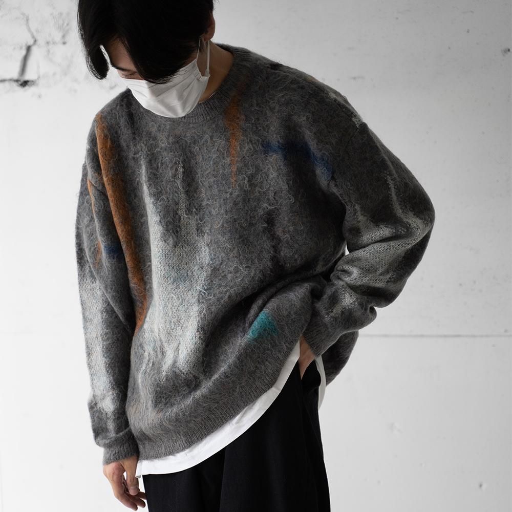 YOKE - Still Jacquard Crewneck モヘアニット