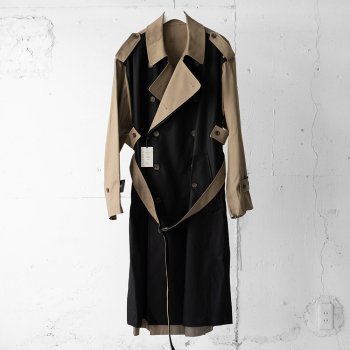 <img class='new_mark_img1' src='https://img.shop-pro.jp/img/new/icons14.gif' style='border:none;display:inline;margin:0px;padding:0px;width:auto;' />stein/ OVERSIZED DOUBLE LAPELLED TRENCH COAT 