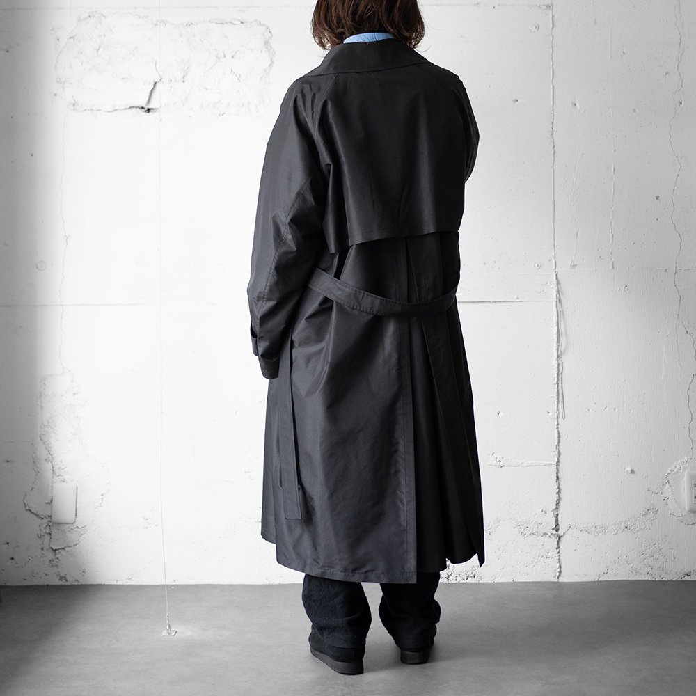 28500円ブランド店 店舗安い Blanc YM SILK BLACK WATCH WRAP TRENCH