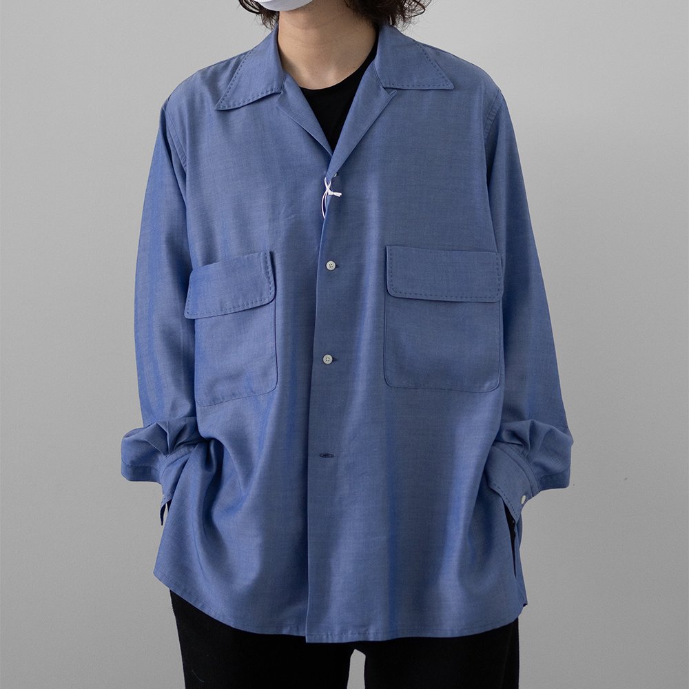 23SS YOKE PRINTED OPEN COLLAR SHIRT 3 | www.causus.be