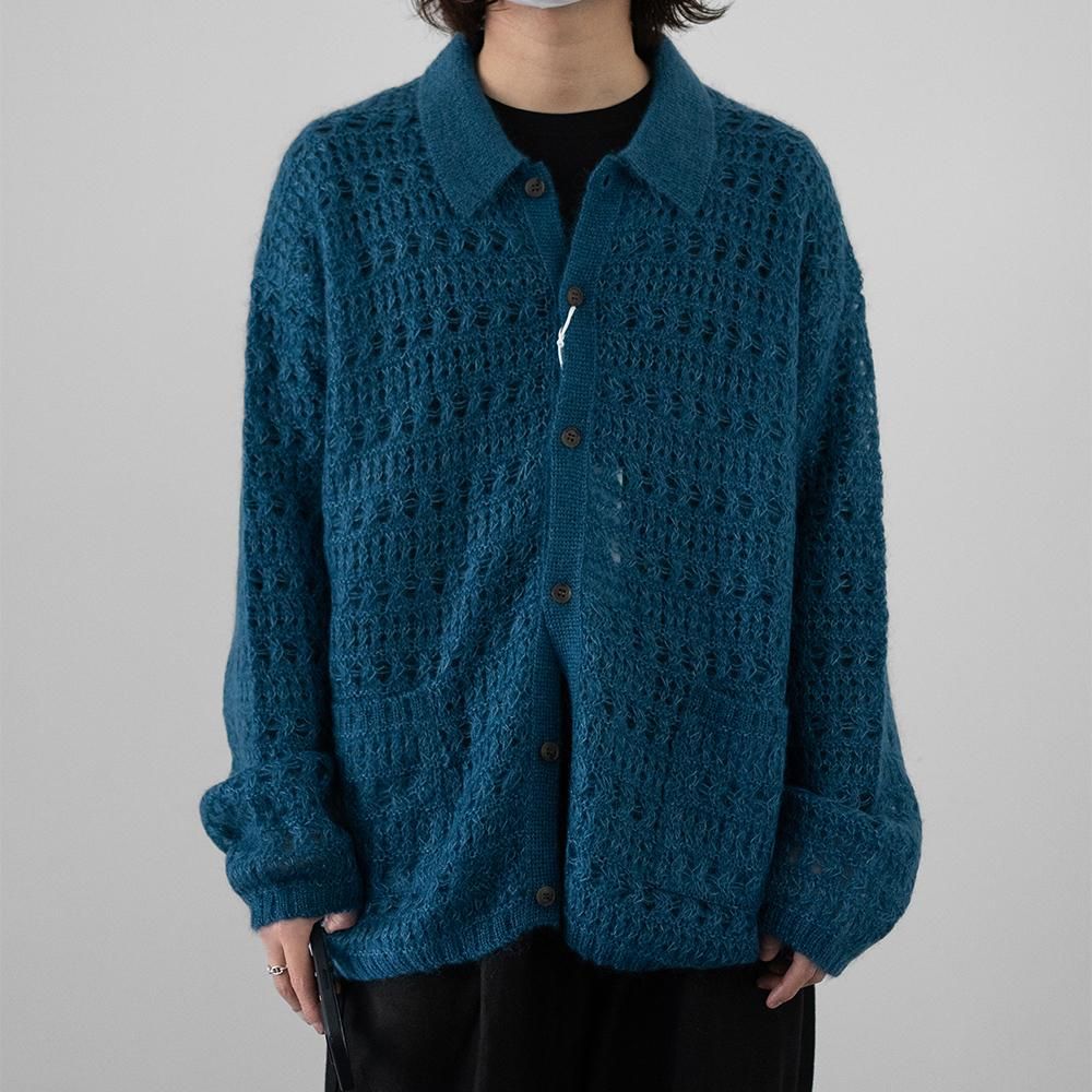 YOKE 23SS MOHAIR SILK MESH KNIT SHIRT