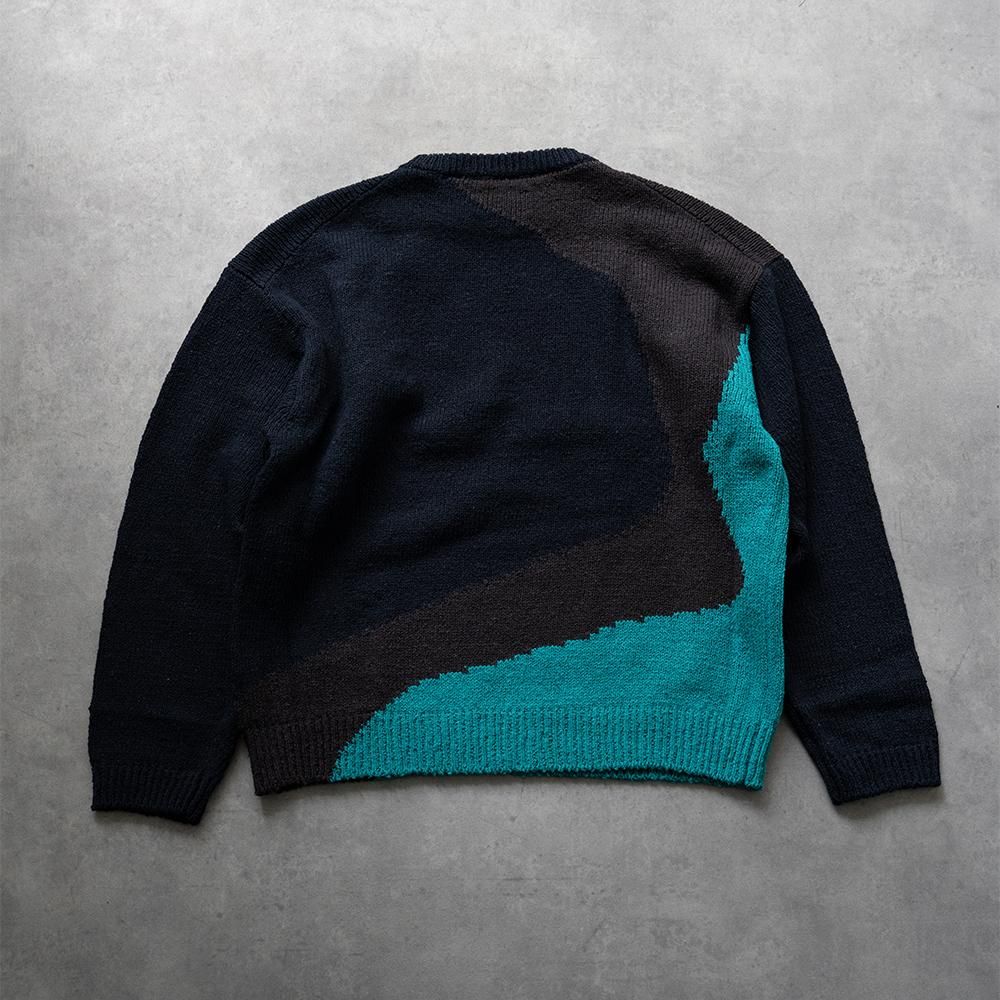 23SS YOKE ヨーク INTARSIA COTTON SWEATER 3-