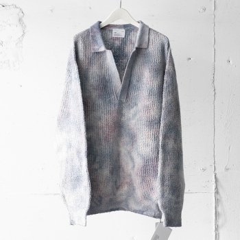 <img class='new_mark_img1' src='https://img.shop-pro.jp/img/new/icons14.gif' style='border:none;display:inline;margin:0px;padding:0px;width:auto;' />scair/ UNEVEAN DYE SKIPPER SWEATER 