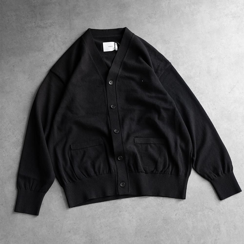 stein COTTON CASHMERE KNIT JACKET BLACK-