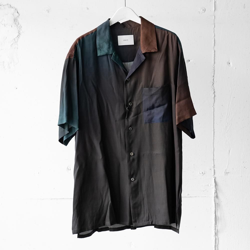 OVERSIZED CUPRO OPEN COLLAR SS SHIRT