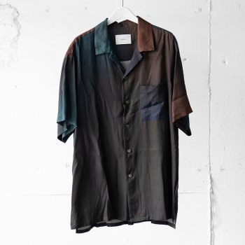 <img class='new_mark_img1' src='https://img.shop-pro.jp/img/new/icons14.gif' style='border:none;display:inline;margin:0px;padding:0px;width:auto;' />stein/ OVERSIZED CUPRO OPEN COLLAR SS SHIRT 