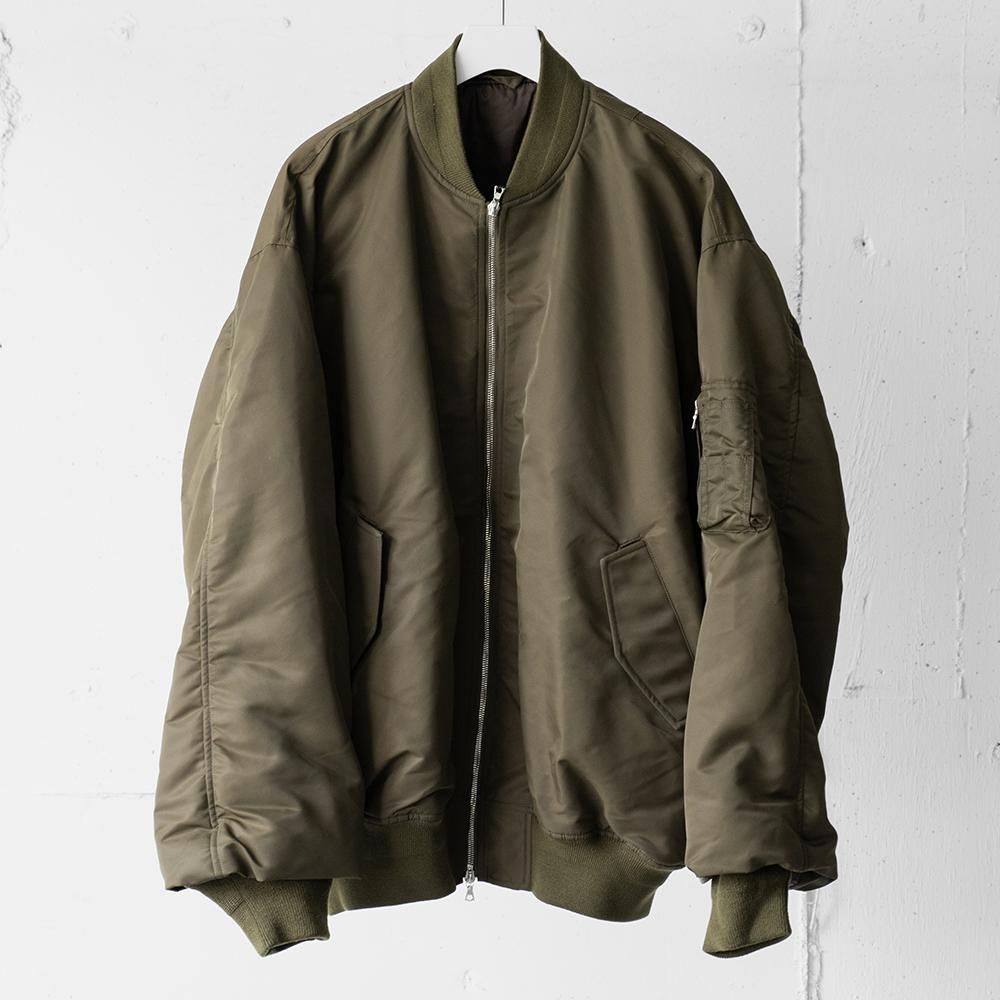 承知致しましたstein OVERSIZED LEATHER FLIGHT JACKET