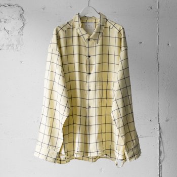 <img class='new_mark_img1' src='https://img.shop-pro.jp/img/new/icons14.gif' style='border:none;display:inline;margin:0px;padding:0px;width:auto;' />ANCELLM / RAYON CHECK CRASH LS SHIRT 