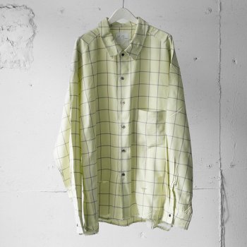 <img class='new_mark_img1' src='https://img.shop-pro.jp/img/new/icons14.gif' style='border:none;display:inline;margin:0px;padding:0px;width:auto;' />ANCELLM / RAYON CHECK CRASH LS SHIRT 