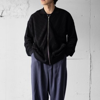 <img class='new_mark_img1' src='https://img.shop-pro.jp/img/new/icons14.gif' style='border:none;display:inline;margin:0px;padding:0px;width:auto;' />YOKE/ COTTON MESH STRIPE ZIP-UP CARDIGAN 