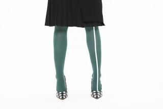 ASIMETRIC LINED TIGHTS<br>GREENξʲ