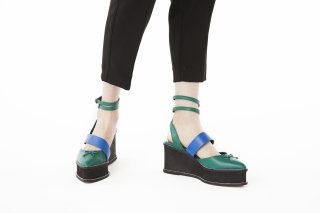 【FLEI】ASYMMETRIC BALLET SHOES<br>GREEN×BLUE<img class='new_mark_img2' src='https://img.shop-pro.jp/img/new/icons20.gif' style='border:none;display:inline;margin:0px;padding:0px;width:auto;' />の商品画像