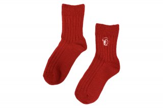 FRORAL EMBLEM SOCKS<br>RED/11/Ļ/<img class='new_mark_img2' src='https://img.shop-pro.jp/img/new/icons41.gif' style='border:none;display:inline;margin:0px;padding:0px;width:auto;' />ξʲ