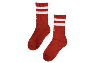 FRORAL EMBLEM SOCKS<br>REDWHITE/1// <img class='new_mark_img2' src='https://img.shop-pro.jp/img/new/icons41.gif' style='border:none;display:inline;margin:0px;padding:0px;width:auto;' />ξʲ