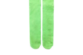 SLIM FIT RIBBED TIGHTS<br>NEONGREENの商品画像