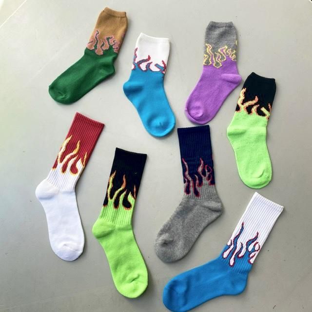 メンズ　ソックス 靴下 　2足 ファイヤー メンズ　ストリート【新品】 smart-park_etc-sox40