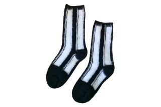 WOOL STRIPED SOCKS<br>WHITEξʲ