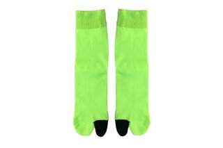 COLOR BLOCK TABI SOCKS<br>NEONGREEN<img class='new_mark_img2' src='https://img.shop-pro.jp/img/new/icons5.gif' style='border:none;display:inline;margin:0px;padding:0px;width:auto;' />の商品画像