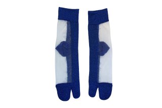 SEE-THROUGH GLITTER TABI SOCKS<br>BLUE<img class='new_mark_img2' src='https://img.shop-pro.jp/img/new/icons5.gif' style='border:none;display:inline;margin:0px;padding:0px;width:auto;' />の商品画像