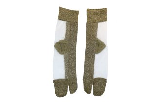 SEE-THROUGH GLITTER TABI SOCKS<br>GOLD<img class='new_mark_img2' src='https://img.shop-pro.jp/img/new/icons5.gif' style='border:none;display:inline;margin:0px;padding:0px;width:auto;' />の商品画像