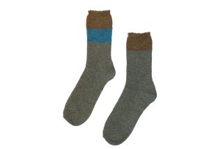 MOHAIR COLOR BLOCK SOCKS<br>GRAY<img class='new_mark_img2' src='https://img.shop-pro.jp/img/new/icons5.gif' style='border:none;display:inline;margin:0px;padding:0px;width:auto;' />の商品画像