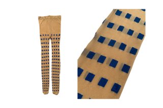 SQUARE PRINT STOCKINGS<br>BLUE<img class='new_mark_img2' src='https://img.shop-pro.jp/img/new/icons5.gif' style='border:none;display:inline;margin:0px;padding:0px;width:auto;' />の商品画像