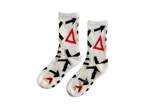 UNISEX / PATTERNED SPORTS SOCKS<br>WHITE<img class='new_mark_img2' src='https://img.shop-pro.jp/img/new/icons5.gif' style='border:none;display:inline;margin:0px;padding:0px;width:auto;' />の商品画像