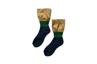 OUTDOOR SOCKS<br>BEIGE×GREEN×NAVY<img class='new_mark_img2' src='https://img.shop-pro.jp/img/new/icons5.gif' style='border:none;display:inline;margin:0px;padding:0px;width:auto;' />の商品画像