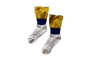 OUTDOOR SOCKS<br>YELLOW×BLUE×WHITE<img class='new_mark_img2' src='https://img.shop-pro.jp/img/new/icons5.gif' style='border:none;display:inline;margin:0px;padding:0px;width:auto;' />の商品画像