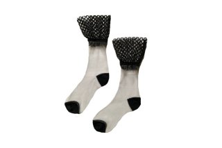 BIG MESH SEE-THROUGH SOCKS<br>BLACKξʲ