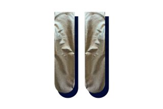 FOIL×RIB SOCKS<br>SILVER×BLUE<img class='new_mark_img2' src='https://img.shop-pro.jp/img/new/icons5.gif' style='border:none;display:inline;margin:0px;padding:0px;width:auto;' />の商品画像