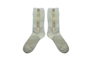 FOIL PRINT SOCKS<br>WHITEGOLDξʲ