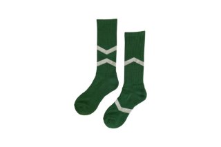 UNISEX/ASYMMETRY LINE SPORTS SOCKS<br>GREEN<img class='new_mark_img2' src='https://img.shop-pro.jp/img/new/icons5.gif' style='border:none;display:inline;margin:0px;padding:0px;width:auto;' />の商品画像