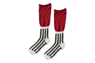 STRIPED SWITCHING SOCKS<br>REDBLACKWHITE<img class='new_mark_img2' src='https://img.shop-pro.jp/img/new/icons5.gif' style='border:none;display:inline;margin:0px;padding:0px;width:auto;' />ξʲ