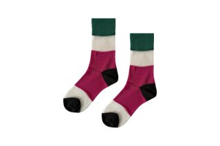 SEE-THROUGH 3COLOR BLOCK SOCKS<br>GREEN×PINK<img class='new_mark_img2' src='https://img.shop-pro.jp/img/new/icons5.gif' style='border:none;display:inline;margin:0px;padding:0px;width:auto;' />の商品画像