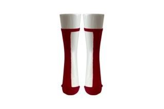 1COLOR SEE-THROUGH SOCKS<br>REDξʲ