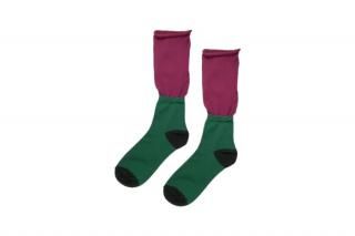 SWITCHING 3COLOR SOCKS<br>PINKGREENξʲ
