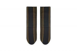 STRIPED NET TULLE SOCKS<br>BROWN<img class='new_mark_img2' src='https://img.shop-pro.jp/img/new/icons5.gif' style='border:none;display:inline;margin:0px;padding:0px;width:auto;' />ξʲ