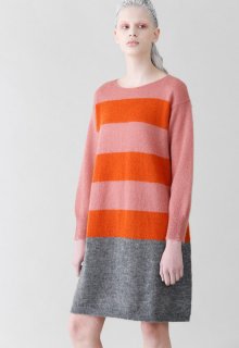 mohair border knit one piece