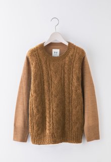 cable stich mohair knit pullover