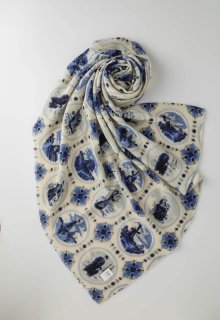 windmill print stole