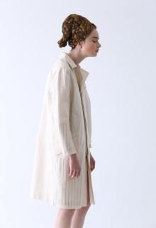 double-sided slub coat