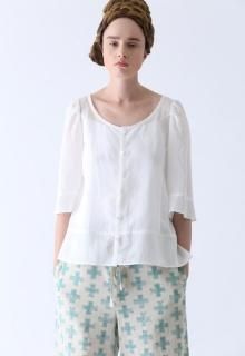 ramie lyocell blouse