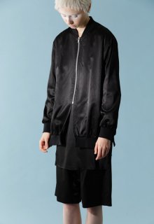 rayon cotton satin blouson