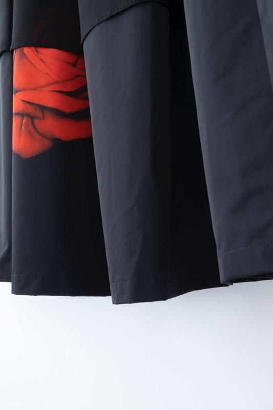 24AW【SUスナオクワハラ】impressive flower skirt