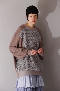 < pre-order > mesh urake pullover