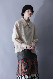 silk linen tumbler blouse