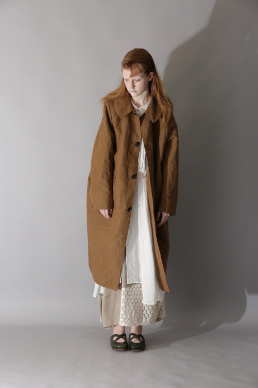 pre-order > linen papar cloth coat - SUNAOKUWAHARA ONLINE STORE